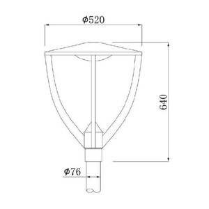 Светильник Факел LED парковый 30Вт 220В IP65 характеристики фото 5