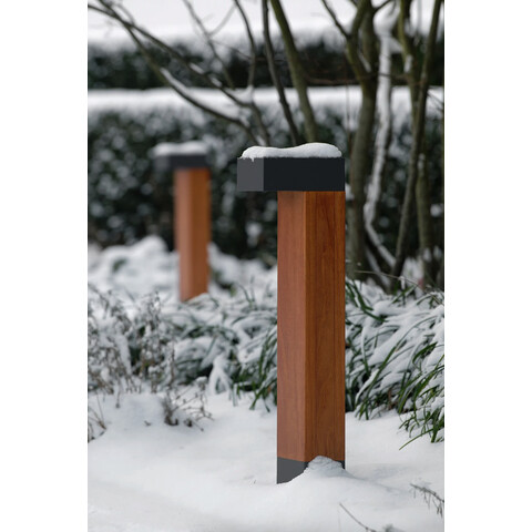 Уличный торшер Woody Mini 5Вт 725мм IP65 под дерево фото 7