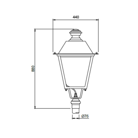 Светильник Пушкинский светодиодный EL-Park-05-40 Премиум 40Вт IP66 фото 2