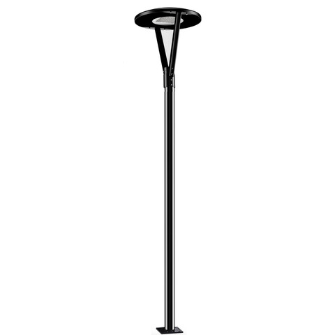 Парковый светильник столб 4 метра 40Вт 220В EL-PARK-NLO-4-40 IP67 Черный фото 1